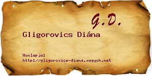 Gligorovics Diána névjegykártya