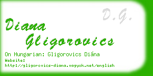 diana gligorovics business card